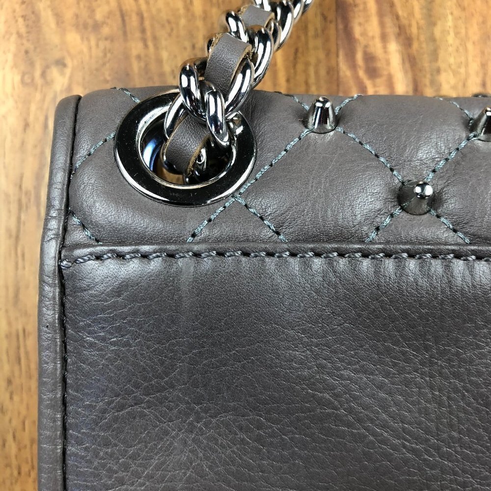 Rebecca Minkoff “Affair” Quilted Studded Grey Bag - Picture 8 of 12